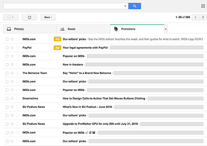 Gmail ads